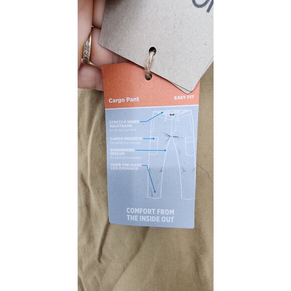 New NWT Jockey Outdoor Easy Fit Layering Pants Size 38 X 30 Tan Khaki - Picture 12 of 13